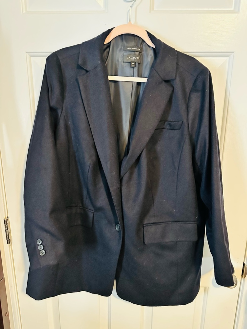 Talbots Women’s Classic Navy Wool Blazer